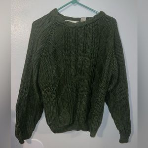 Green Knit Sweater